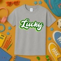 Lucky Retro St Patrick's Day Kids T-Shirt thumb 3