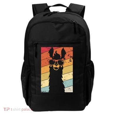 Llama Retro Style Alpaca Backpack