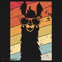 Llama Retro Style Alpaca Tank Top thumb 6