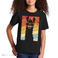 Llama Retro Style Alpaca Kids T-Shirt thumb 2