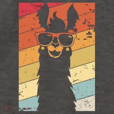 Llama Retro Style Alpaca Vector Backpack