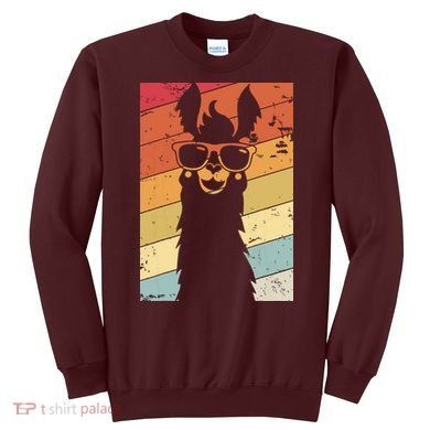 Llama Retro Style Alpaca Sweatshirt