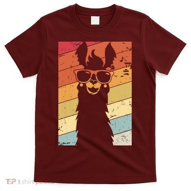 Llama Retro Style Alpaca T-Shirt