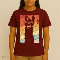 Llama Retro Style Alpaca T-Shirt thumb 4