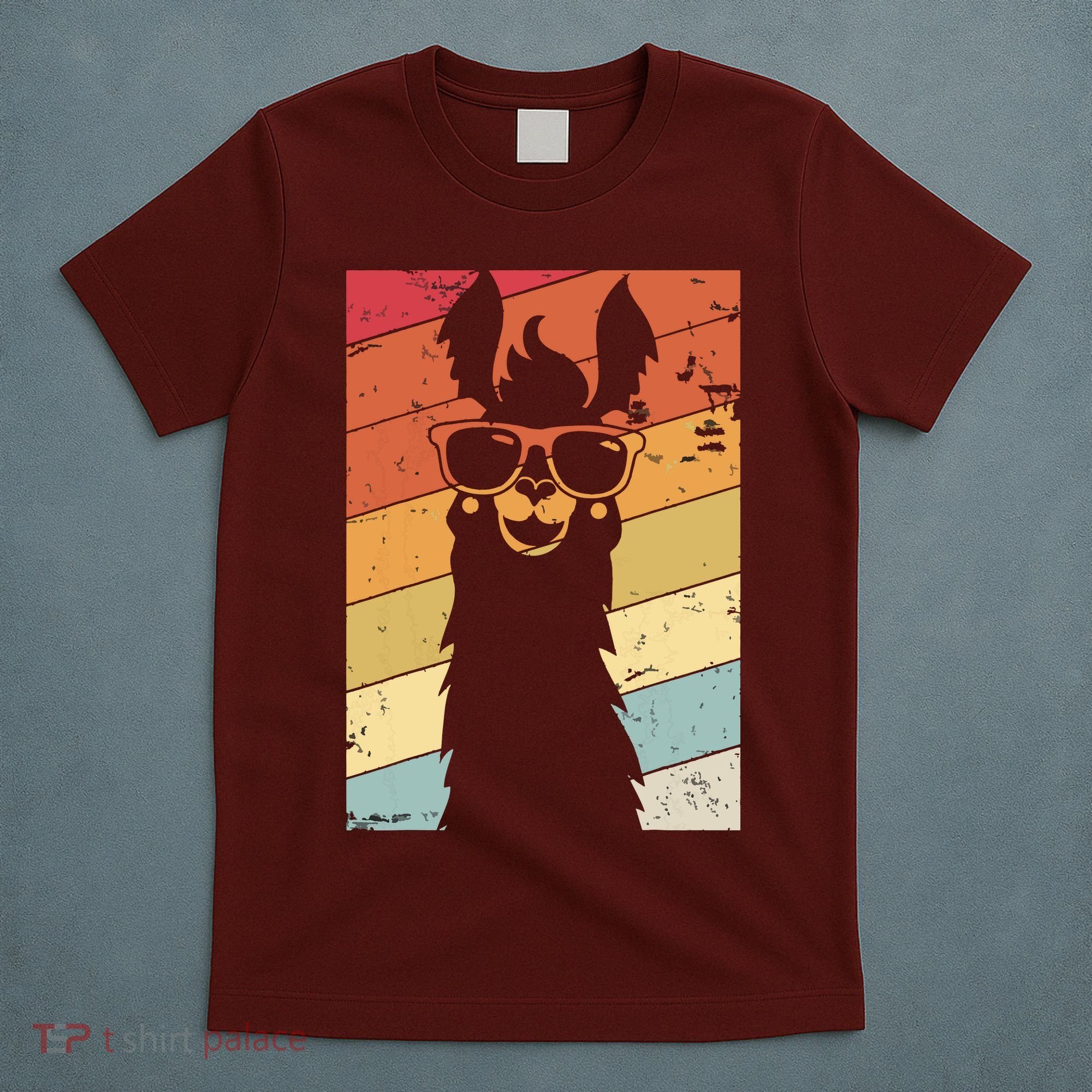 Llama Retro Style Alpaca T-Shirt
