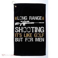 Long Range Shooting It's Like Golf But For Sniper Golf Towel thumb 0