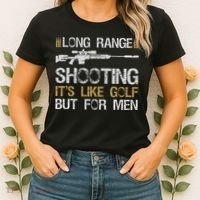 Long Range Shooting It's Like Golf But For Sniper Women's T-Shirt thumb 2