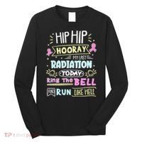 Last Radiation Today Ring The Bell_ Breast Cancer Warrior Long Sleeve Shirt thumb 0