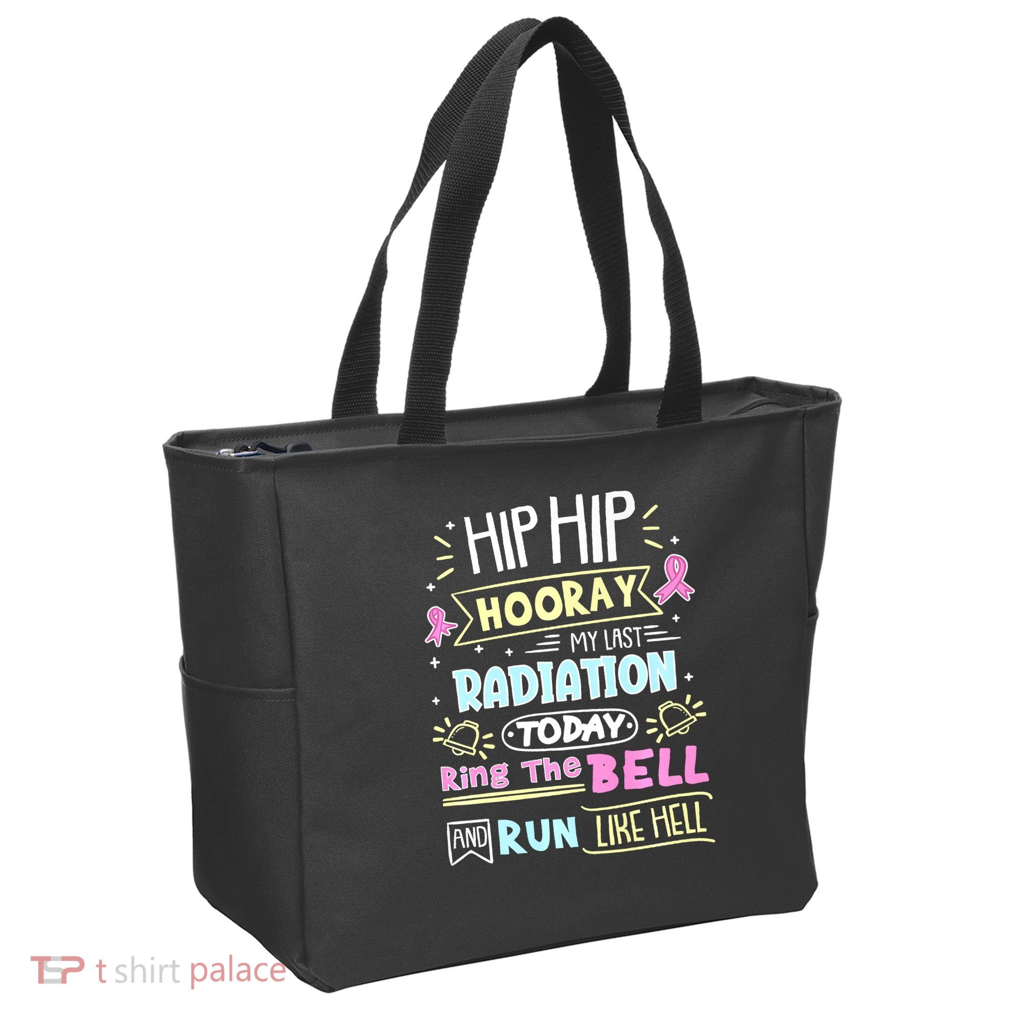 Last Radiation Today Ring The Bell_ Breast Cancer Warrior Tote Bag