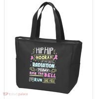 Last Radiation Today Ring The Bell_ Breast Cancer Warrior Tote Bag thumb 3