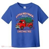 Little Red Truck Hauling A Christmas Tree Toddler T-Shirt thumb 0