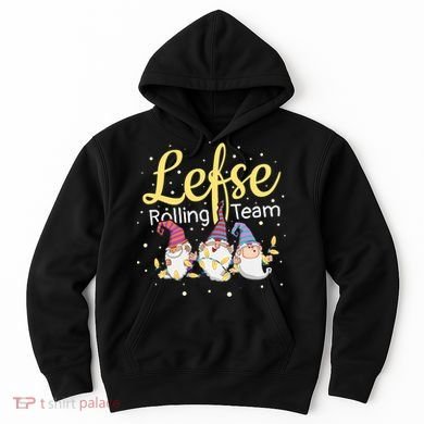 Lefse Rolling Team Gnome Christmas Norway Xmas Ornament Gift Hoodie
