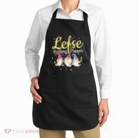 Lefse Rolling Team Gnome Christmas Norway Xmas Ornament Gift Apron thumb 2