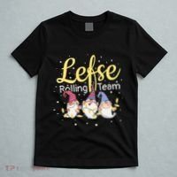 Lefse Rolling Team Gnome Christmas Norway Xmas Ornament Gift T-Shirt thumb 5