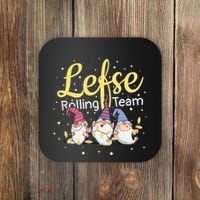 Lefse Rolling Team Gnome Christmas Norway Xmas Ornament Gift Coaster thumb 0