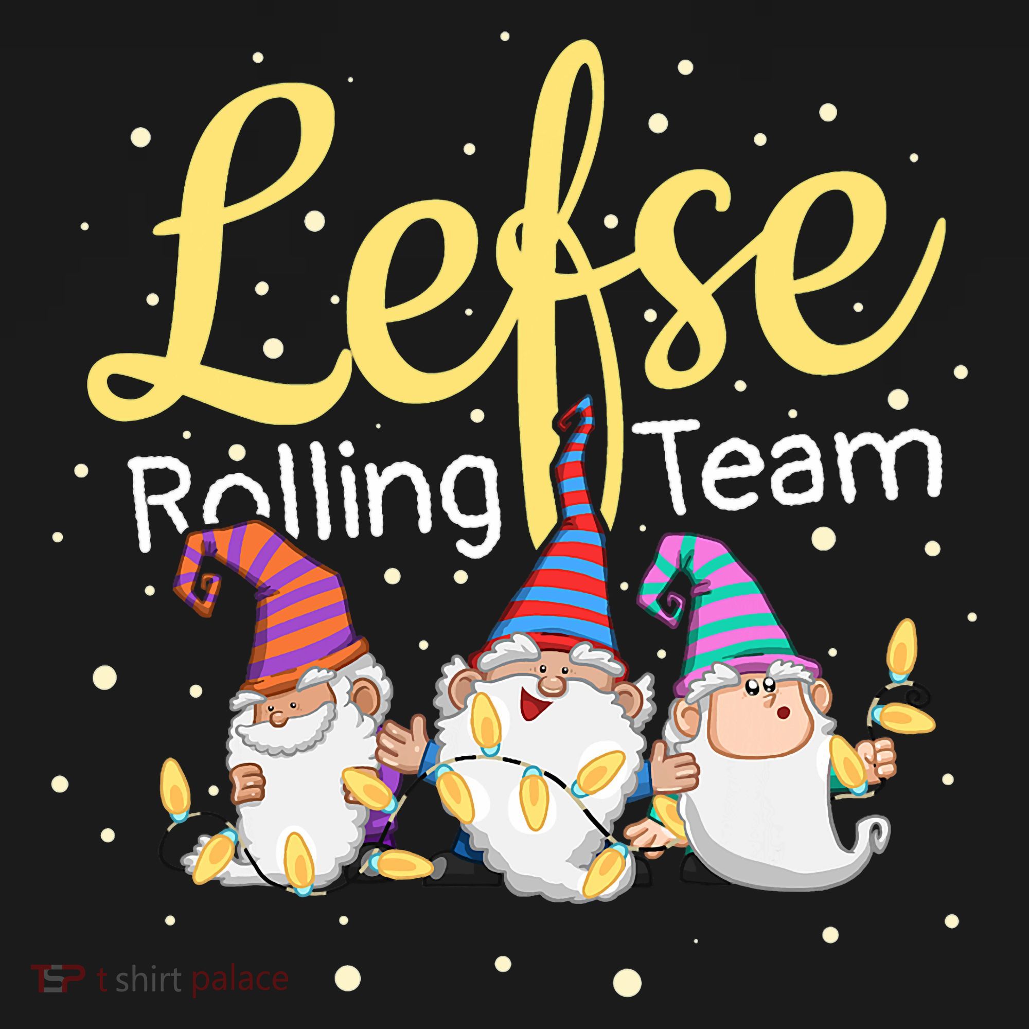 Lefse Rolling Team Gnome Christmas Norway Xmas Ornament Gift Women's Hoodie