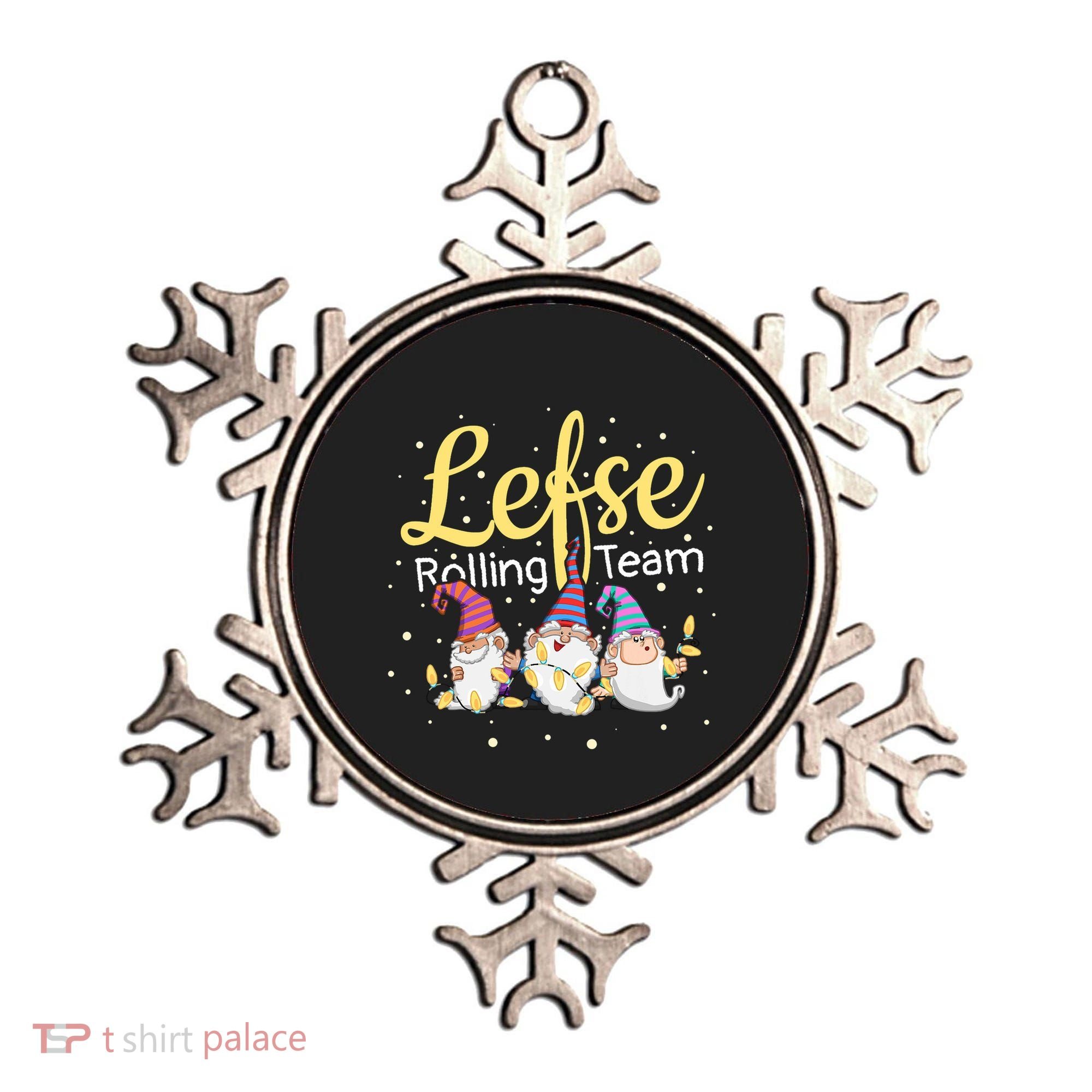 Lefse Rolling Team Gnome Christmas Norway Xmas Ornament Gift Ornament