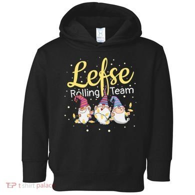 Lefse Rolling Team Gnome Christmas Norway Xmas Ornament Gift Toddler Hoodie