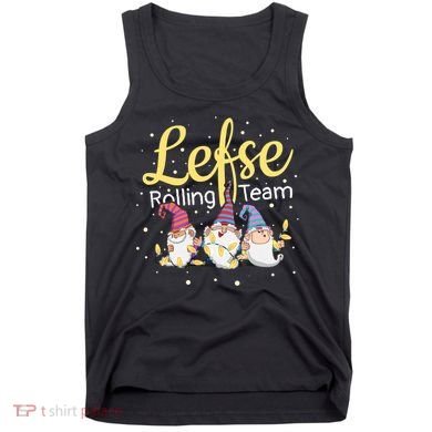 Lefse Rolling Team Gnome Christmas Norway Xmas Ornament Gift Tank Top
