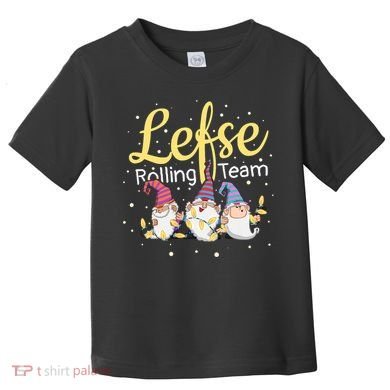 Lefse Rolling Team Gnome Christmas Norway Xmas Ornament Gift Toddler T-Shirt