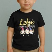 Lefse Rolling Team Gnome Christmas Norway Xmas Ornament Gift Toddler T-Shirt thumb 2