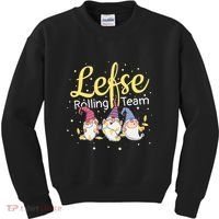 Lefse Rolling Team Gnome Christmas Norway Xmas Ornament Gift Kids Sweatshirt thumb 0