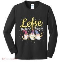 Lefse Rolling Team Gnome Christmas Norway Xmas Ornament Gift Kids Long Sleeve Shirt thumb 0