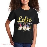 Lefse Rolling Team Gnome Christmas Norway Xmas Ornament Gift Kids T-Shirt thumb 2
