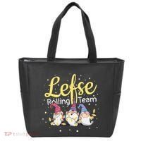 Lefse Rolling Team Gnome Christmas Norway Xmas Ornament Gift Tote Bag thumb 0