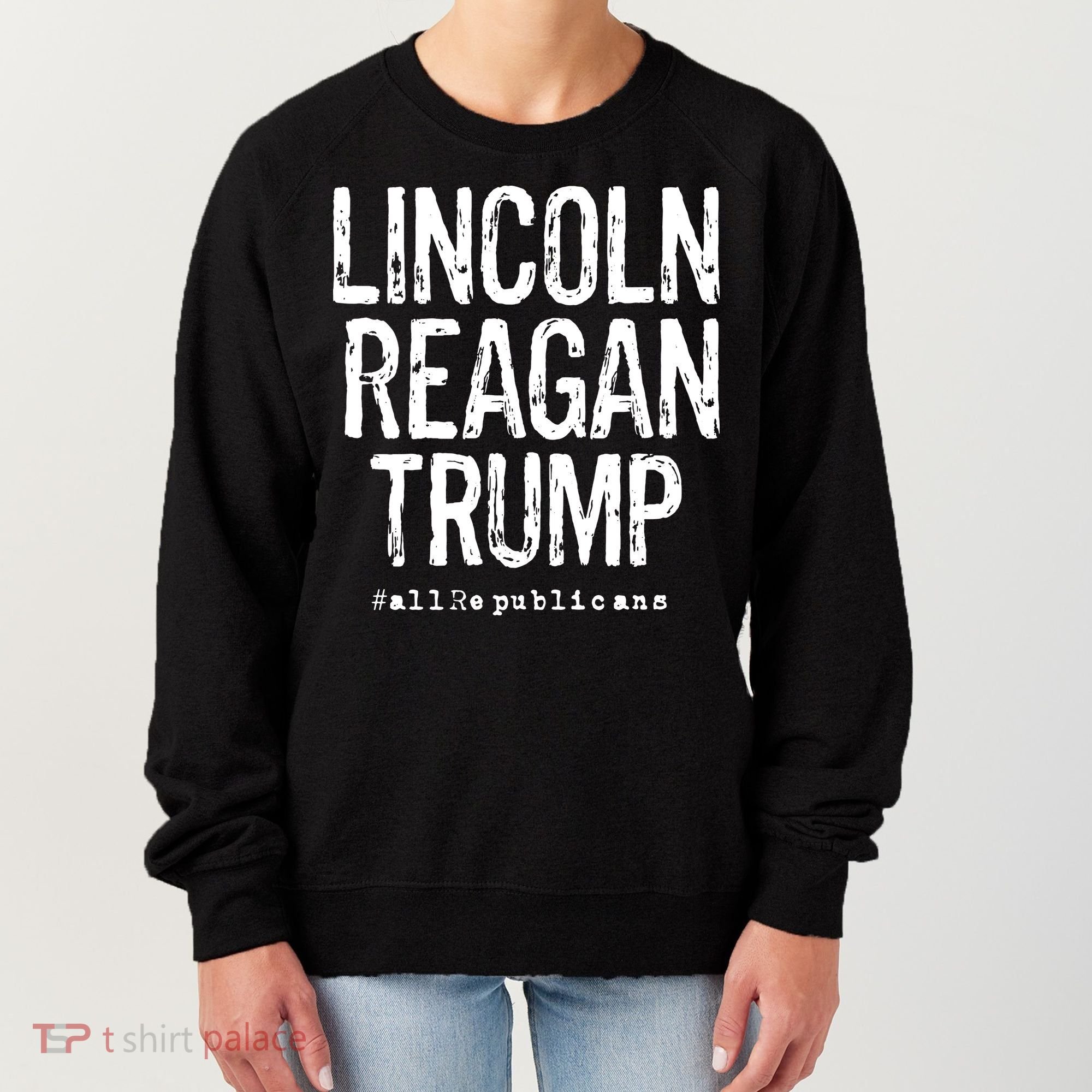Lincoln Reagan Trump Favorite Presidents Women's Sweatshirt