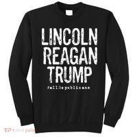 Lincoln Reagan Trump Favorite Presidents Sweatshirt thumb 0