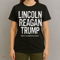 Lincoln Reagan Trump Favorite Presidents T-Shirt thumb 4