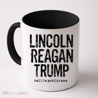 Lincoln Reagan Trump Favorite Presidents Coffee Mug thumb 0