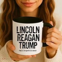Lincoln Reagan Trump Favorite Presidents Coffee Mug thumb 3