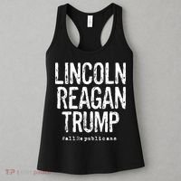 Lincoln Reagan Trump Favorite Presidents Women's Tank Top thumb 3