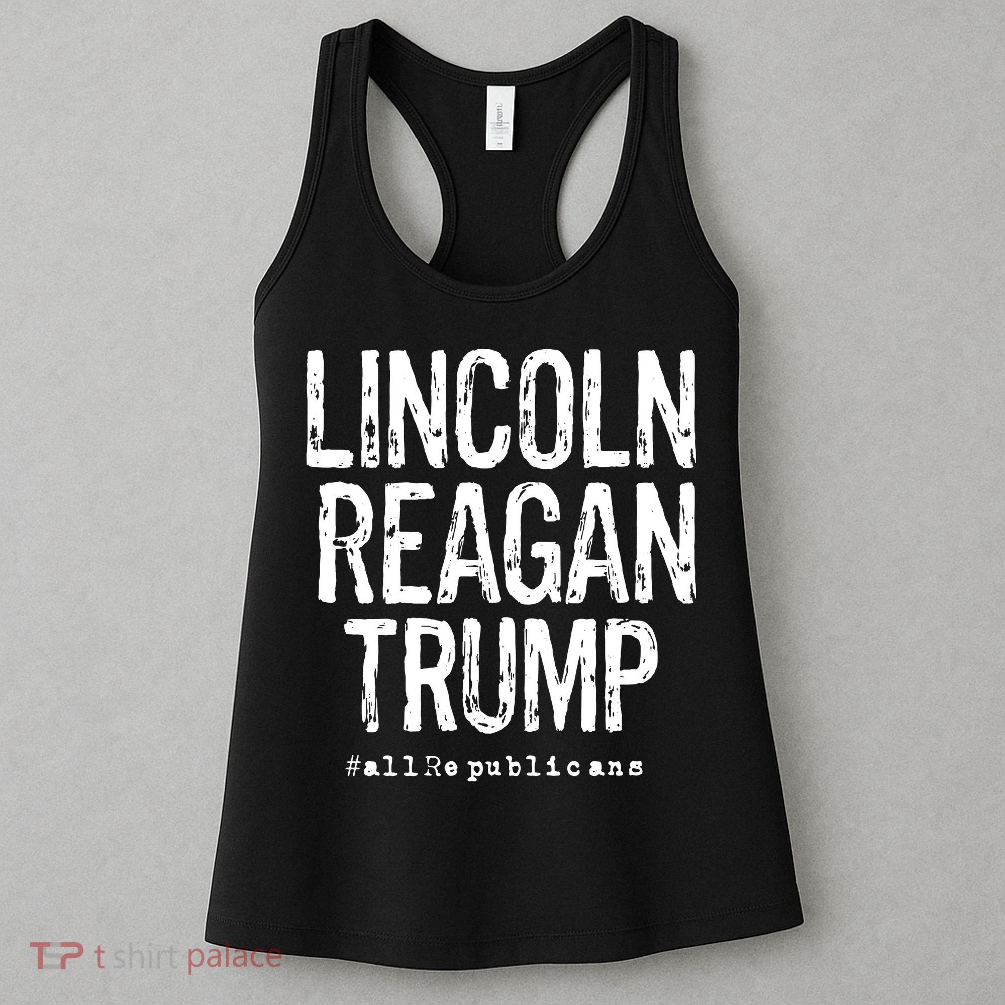 Lincoln Reagan Trump Favorite Presidents Women's Tank Top