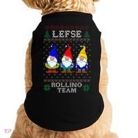 Lefse Rolling Team Christmas Baking Tomte Gnome Xmas  Doggie Tank thumb 0
