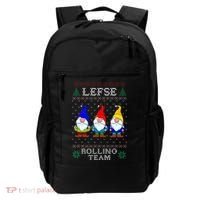 Lefse Rolling Team Christmas Baking Tomte Gnome Xmas  Backpack thumb 0
