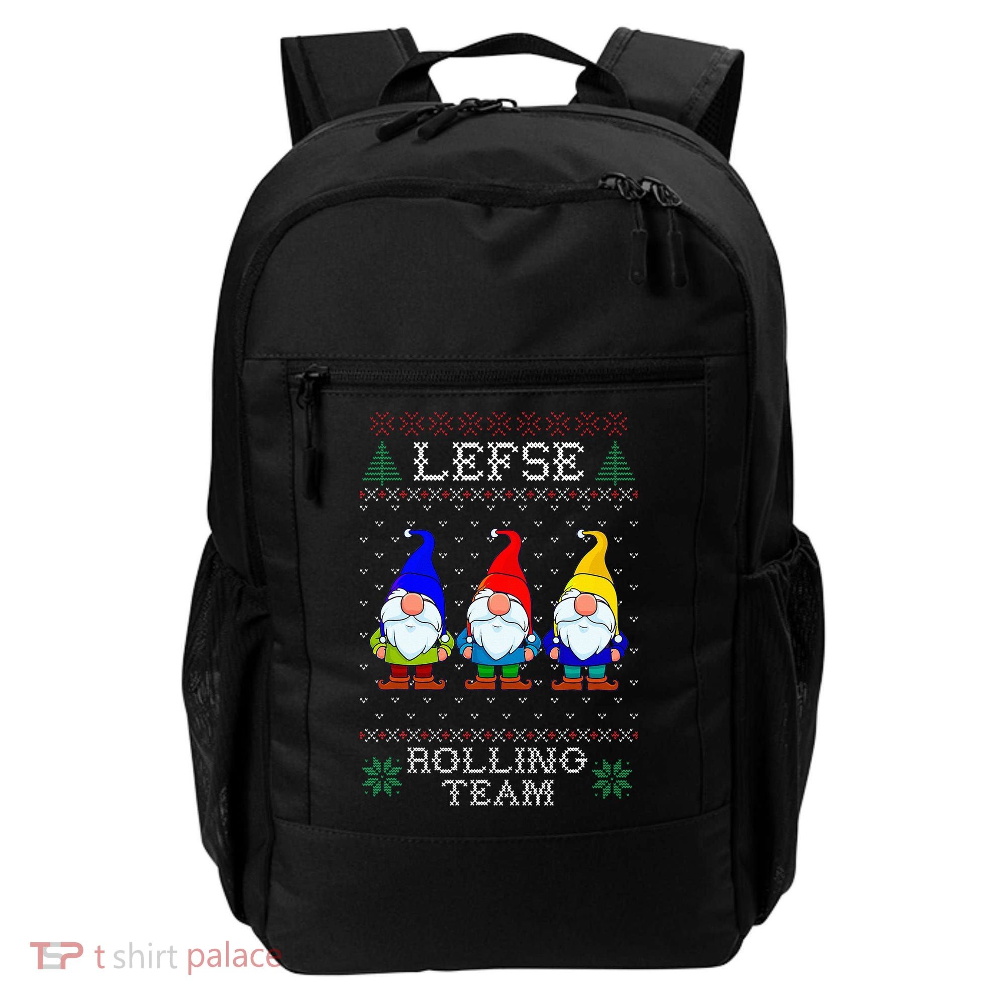 Lefse Rolling Team Christmas Baking Tomte Gnome Xmas  Backpack