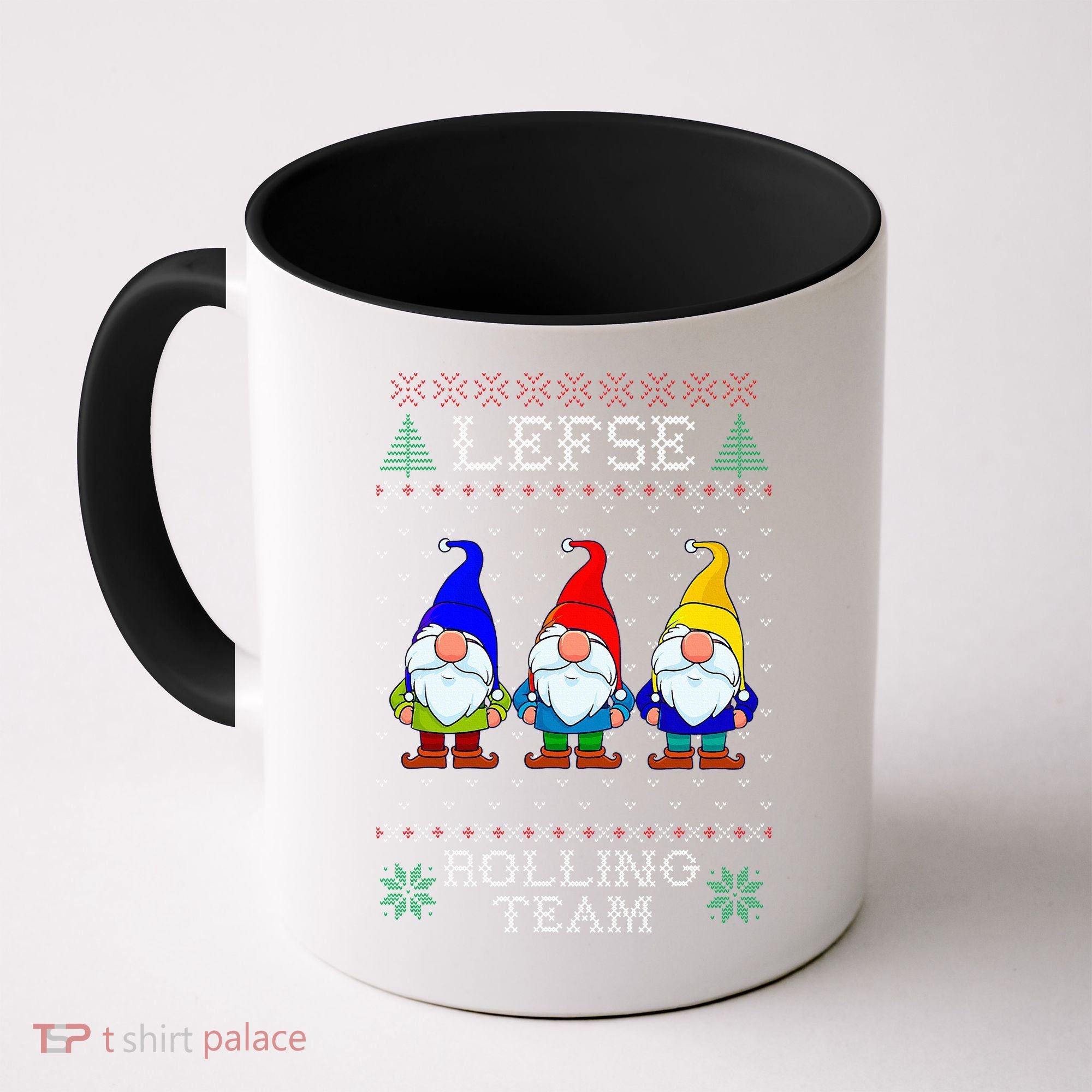 Lefse Rolling Team Christmas Baking Tomte Gnome Xmas  Coffee Mug