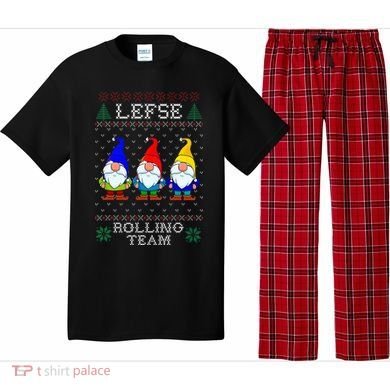 Lefse Rolling Team Christmas Baking Tomte Gnome Xmas  Pajama Set