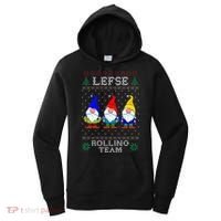 Lefse Rolling Team Christmas Baking Tomte Gnome Xmas  Women's Hoodie thumb 0