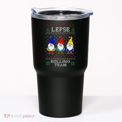 Lefse Rolling Team Christmas Baking Tomte Gnome Xmas  Tumbler