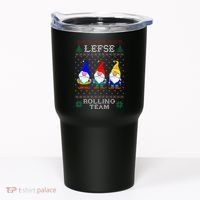 Lefse Rolling Team Christmas Baking Tomte Gnome Xmas  Tumbler thumb 0
