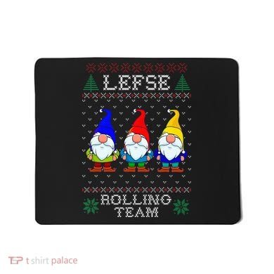 Lefse Rolling Team Christmas Baking Tomte Gnome Xmas  Mousepad