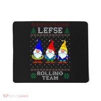 Lefse Rolling Team Christmas Baking Tomte Gnome Xmas  Mousepad thumb 0