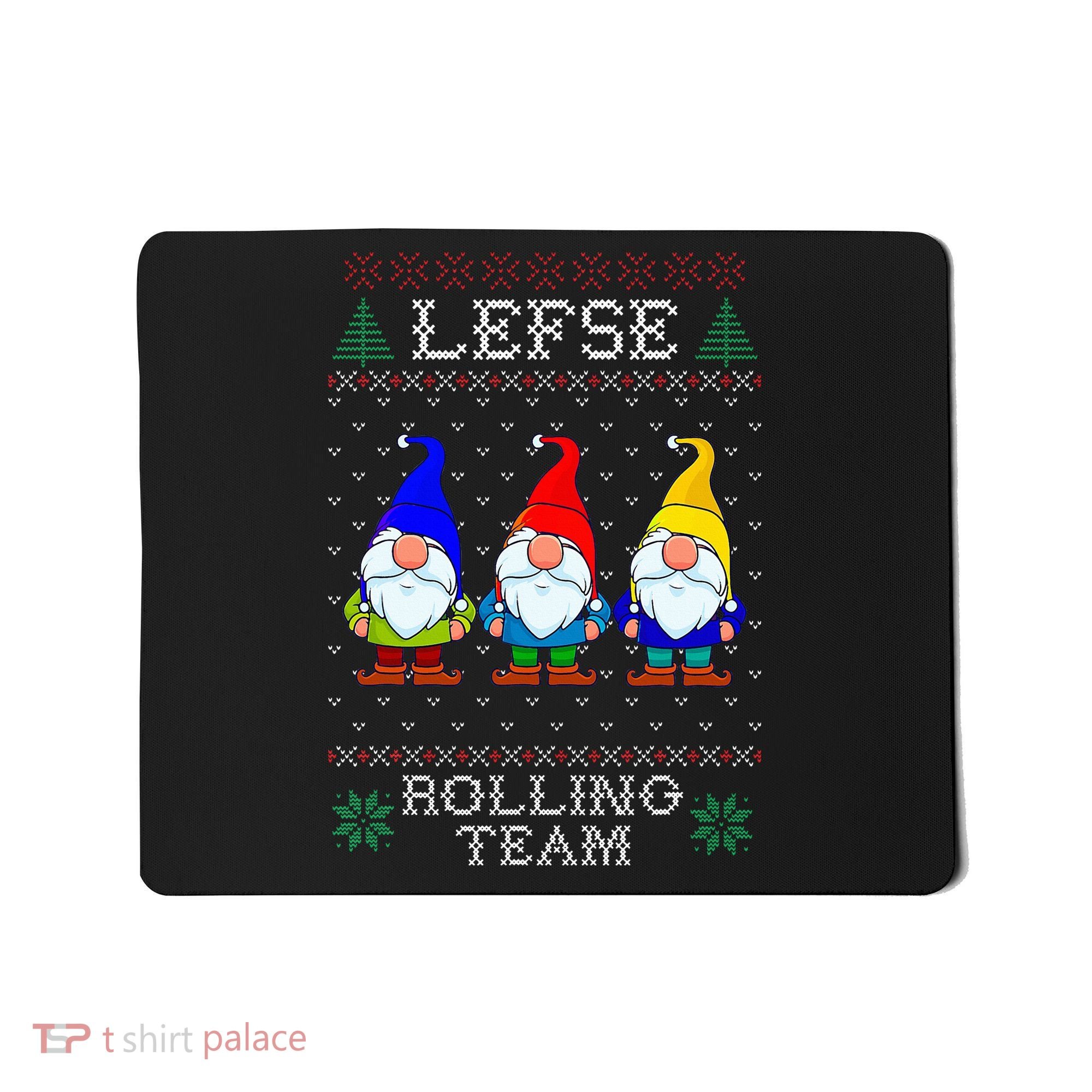 Lefse Rolling Team Christmas Baking Tomte Gnome Xmas  Mousepad