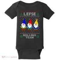 Lefse Rolling Team Christmas Baking Tomte Gnome Xmas  Baby Bodysuit thumb 0