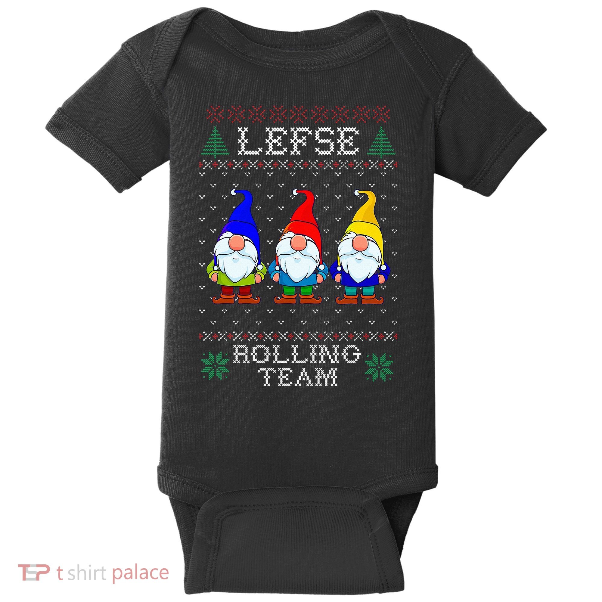 Lefse Rolling Team Christmas Baking Tomte Gnome Xmas  Baby Bodysuit