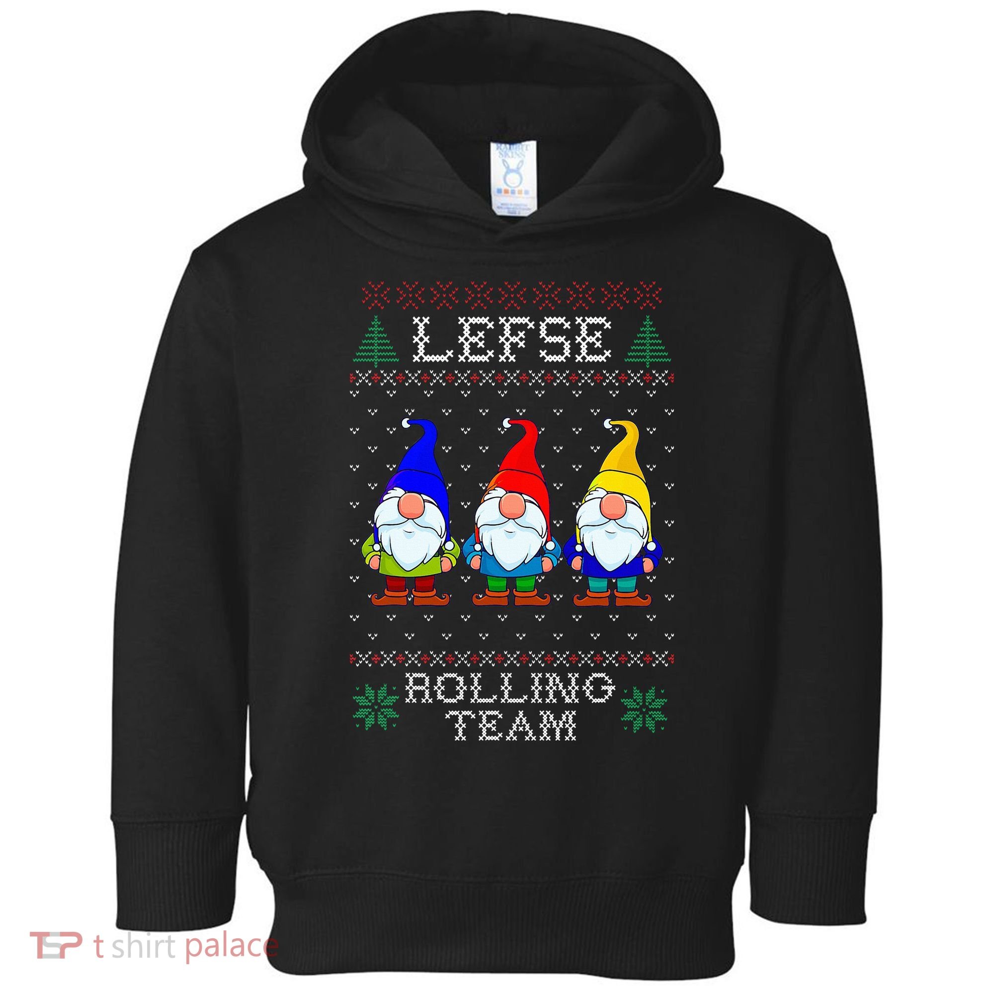 Lefse Rolling Team Christmas Baking Tomte Gnome Xmas  Toddler Hoodie